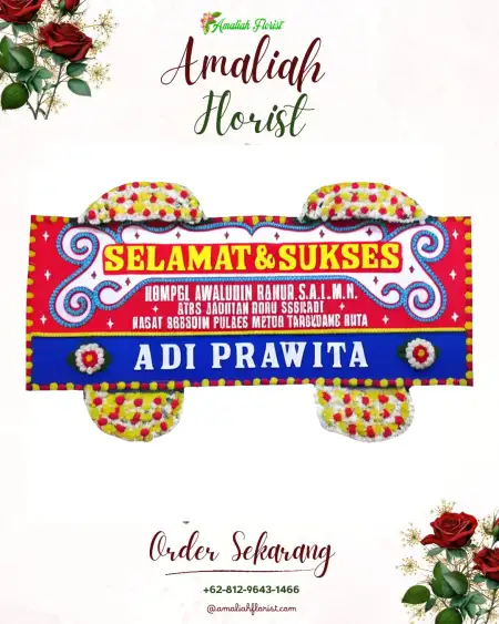 Papan Bunga Ucapan Selamat Ilir Timur I